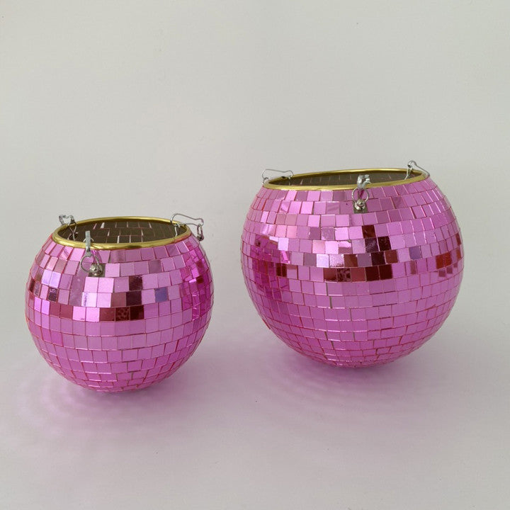 Disco Ball Flower Hanging Vase