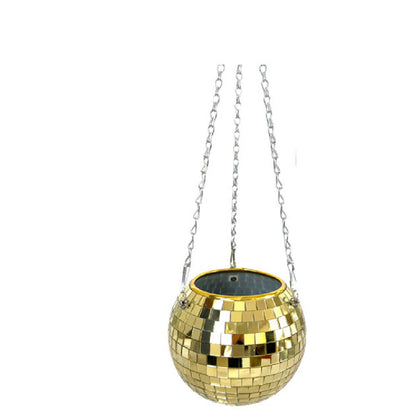 Disco Ball Flower Hanging Vase