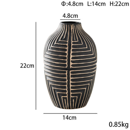 Geometric Ceramic Vase